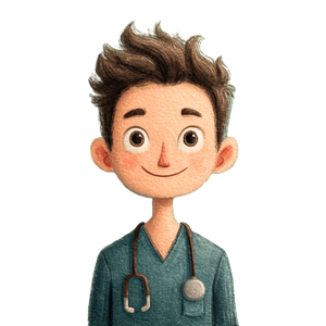Friendly Nurse Illustration Vinyl Car Decal Sticker – Waterproof & UV-Resistant 6.826666666666667"