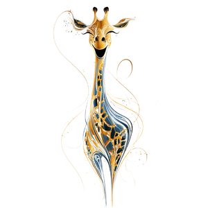 Joyful Giraffe Vinyl Car Decal Sticker – Waterproof & UV-Resistant 6.826666666666667"