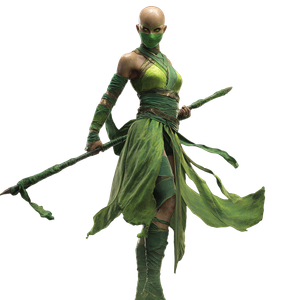 Jade With Bo Staff Vinyl Car Decal Sticker – Waterproof & UV-Resistant 3.4133333333333336"