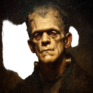 Frankenstein'S Monster Rembrandt Vinyl Car Decal Sticker – Waterproof & UV-Resistant 6.826666666666667"