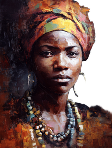 Tribal African Woman V2 Vinyl Car Decal Sticker – Waterproof & UV-Resistant 4.1066666666666665"