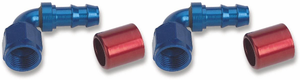 2x Lightweight Aluminum -8 AN Female Outlet Hose End Fitting | 90° Elbow, Attractive Design 2x Lightweight Aluminum -8 AN Female Outlet Hose End Fitting | 90° Elbow, Attractive Design