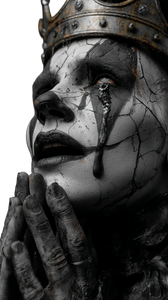 Crying Clown Portrait V2 Vinyl Car Decal Sticker – Waterproof & UV-Resistant 9.706666666666667"