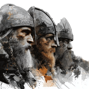 Viking Warriors Battle V2 Vinyl Car Decal Sticker – Waterproof & UV-Resistant 3.4133333333333336"