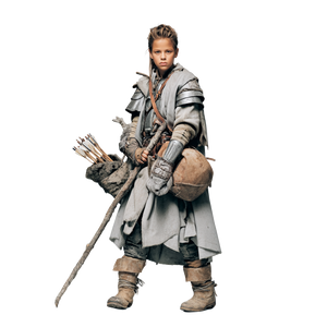 Armored Archer Girl Vinyl Car Decal Sticker – Waterproof & UV-Resistant 3.4133333333333336"