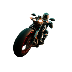 Motorbike Rider Poster Vinyl Car Decal Sticker – Waterproof & UV-Resistant 6.826666666666667"
