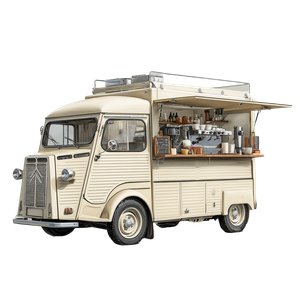 Cream Food Truck Vinyl Car Decal Sticker – Waterproof & UV-Resistant 3.4133333333333336"