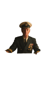 Naval Officer Portrait V10 Vinyl Car Decal Sticker – Waterproof & UV-Resistant 4.8533333333333335"