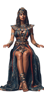 Goddess Isis Throne Vinyl Car Decal Sticker – Waterproof & UV-Resistant 10.56"