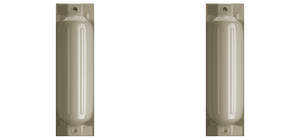 2x Polyform Ribbed Boat Fender | G-4 Sand | 6-1/2 Inch x 22 Inch | Twin Eye | Strong PVC Construction 2x Polyform Ribbed Boat Fender | G-4 Sand | 6-1/2 Inch x 22 Inch | Twin Eye | Strong PVC Construction
