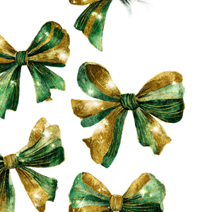 Vintage Christmas Bows Vinyl Car Decal Sticker – Waterproof & UV-Resistant 3.4133333333333336"
