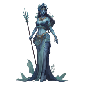 Naiad Queen Vinyl Car Decal Sticker – Waterproof & UV-Resistant 3.4133333333333336"