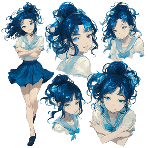 Anime Girl Poses V4 Vinyl Car Decal Sticker – Waterproof & UV-Resistant 3.4133333333333336"