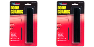 2x Cowles Door Edge Guard Set T3002 Deluxe Series; 2 Piece Set; 6 Inch Length x 1/2 Inch Width; Black; PVC Plastic