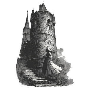 Creepy Castle Sticker Vinyl Car Decal Sticker – Waterproof & UV-Resistant 6.826666666666667"