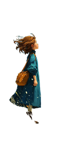 Girl In Meadow V5 Vinyl Car Decal Sticker – Waterproof & UV-Resistant 9.706666666666667"