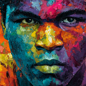 Abstract Ali Painting Vinyl Car Decal Sticker – Waterproof & UV-Resistant 6.826666666666667"
