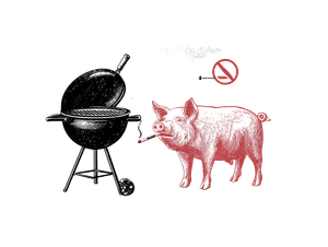 No Smoking Bbq Vinyl Car Decal Sticker – Waterproof & UV-Resistant 6.1866666666666665"