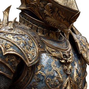Ornate Knight Armor Vinyl Car Decal Sticker – Waterproof & UV-Resistant 3.4133333333333336"