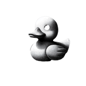 Rubber Ducky Cartoon Vinyl Car Decal Sticker – Waterproof & UV-Resistant 3.4133333333333336"