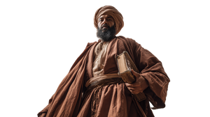 Majestic Islamic Scholar Vinyl Car Decal Sticker – Waterproof & UV-Resistant 2.72"