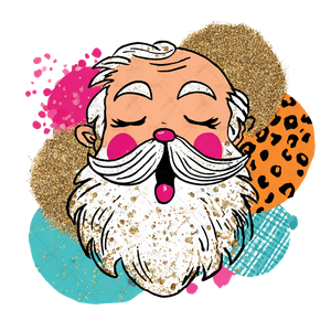 Whimsical Santa Yawn Vinyl Car Decal Sticker – Waterproof & UV-Resistant 6.826666666666667"
