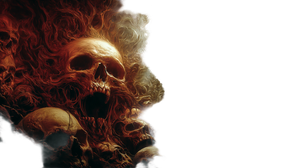 Demonic Skull Pile Vinyl Car Decal Sticker – Waterproof & UV-Resistant 5.4