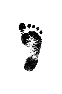 Baby Footprint Icon Vinyl Car Decal Sticker – Waterproof & UV-Resistant 8.96"