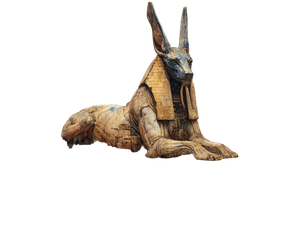 Anubis Monument Sunrise Vinyl Car Decal Sticker – Waterproof & UV-Resistant 6.1866666666666665"