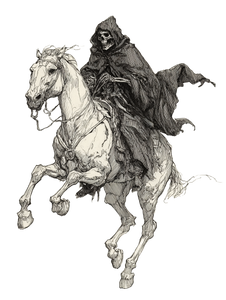 Skeleton Rider V3 Vinyl Car Decal Sticker – Waterproof & UV-Resistant 4.1066666666666665"