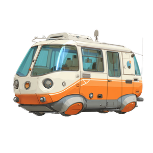 Retro Hovercraft Transport Vinyl Car Decal Sticker – Waterproof & UV-Resistant 3.4133333333333336"