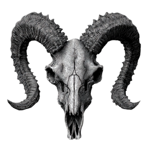 Demonic Goat Skull V5 Vinyl Car Decal Sticker – Waterproof & UV-Resistant 3.4133333333333336"