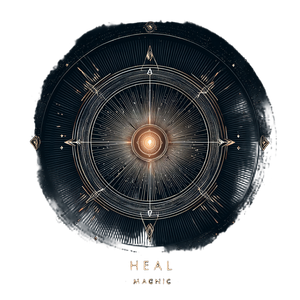 Healing Magic Icon Vinyl Car Decal Sticker – Waterproof & UV-Resistant 3.4133333333333336"