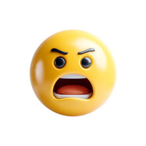 Stressed Emoji Icon Vinyl Car Decal Sticker – Waterproof & UV-Resistant 6.826666666666667"