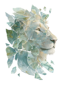 Glass Leaf Mosaic Vinyl Car Decal Sticker – Waterproof & UV-Resistant 8.213333333333333"