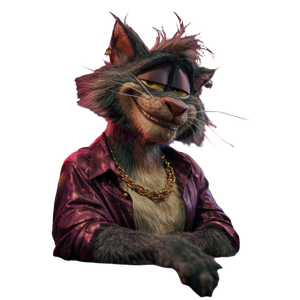 Smug Anthropomorphic Tomcat Vinyl Car Decal Sticker – Waterproof & UV-Resistant 3.4133333333333336"