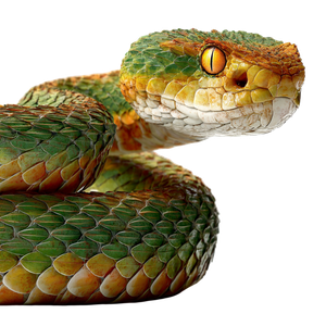 Glowing Rattler Snake Vinyl Car Decal Sticker – Waterproof & UV-Resistant 3.4133333333333336"