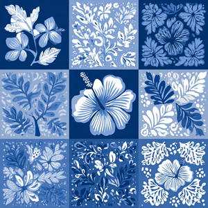 Winter Hibiscus Cushion Vinyl Car Decal Sticker – Waterproof & UV-Resistant 3.4133333333333336"