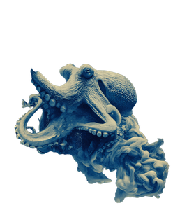 Retro Octopus Ink Vinyl Car Decal Sticker – Waterproof & UV-Resistant 8.0"
