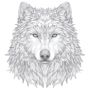 Wolf Head Mandala Vinyl Car Decal Sticker – Waterproof & UV-Resistant 6.826666666666667"