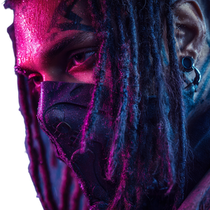 Cyberpunk Masked Model Vinyl Car Decal Sticker – Waterproof & UV-Resistant 3.4133333333333336"