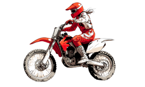 Woman On Dirt Bike Vinyl Car Decal Sticker – Waterproof & UV-Resistant 5.653333333333333"