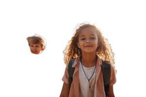 Children Entering School Vinyl Car Decal Sticker – Waterproof & UV-Resistant 5.97333333333333