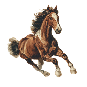 Charging Vintage Horse Vinyl Car Decal Sticker – Waterproof & UV-Resistant 3.4133333333333336"
