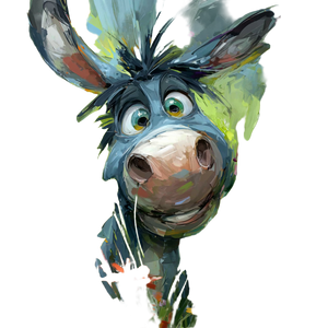 Donkey On Meadow Vinyl Car Decal Sticker – Waterproof & UV-Resistant 6.826666666666667"