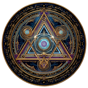 Sacred Circular Sigil Vinyl Car Decal Sticker – Waterproof & UV-Resistant 6.826666666666667"