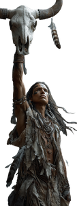 Native Warrior Offering Vinyl Car Decal Sticker – Waterproof & UV-Resistant 11.946666666666667"