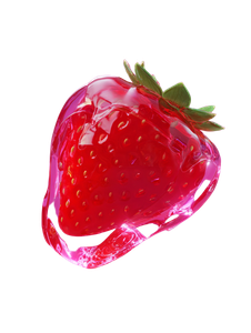 Translucent Jelly Strawberry Vinyl Car Decal Sticker – Waterproof & UV-Resistant 8.213333333333333"