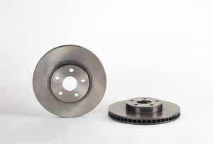 Brembo Vented Cross Drilled Brake Rotor | 275mm Diameter | Gray Cast Iron | Easy Fitment | Corrosion Resistance Brembo Vented Cross Drilled Brake Rotor | 275mm Diameter | Gray Cast Iron | Easy Fitment | Corrosion Resistance