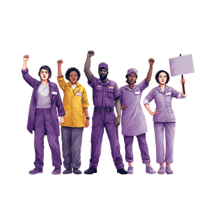 Workers In Solidarity Vinyl Car Decal Sticker – Waterproof & UV-Resistant 6.826666666666667"